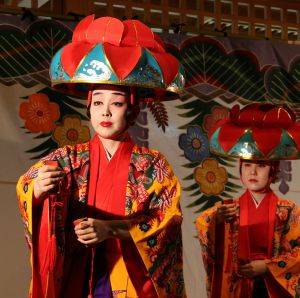 Traditional Ryukyu dancers